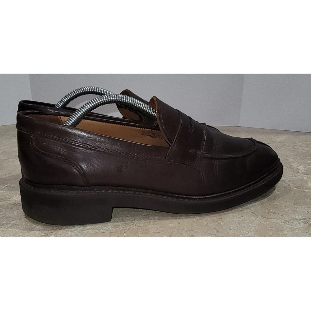 Allen Edmonds Denali Brown Leather Penny Loafers Dress Shoes Men's Size 9.5 D
